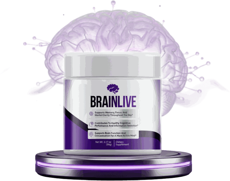 BrainLive brain support powder jar